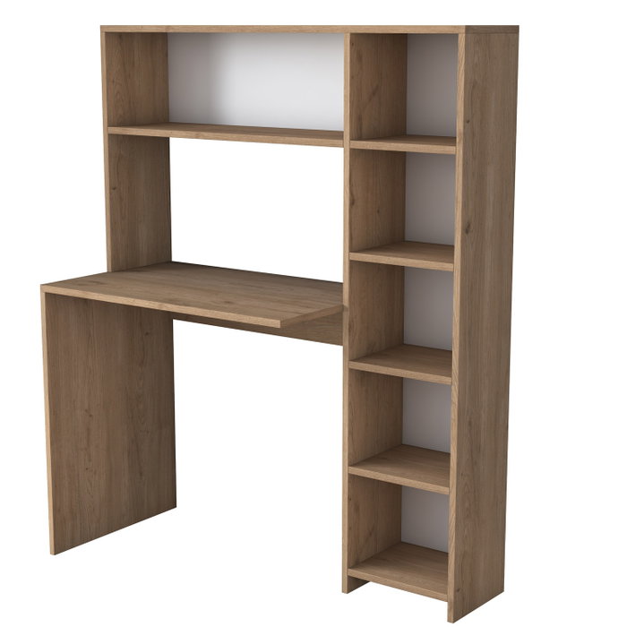 Hanah Home HA104 - 2025 Escritorio de estudio con estantería Roble Hanah Home HA104 - 2025 Escritorio de estudio con estantería Roble